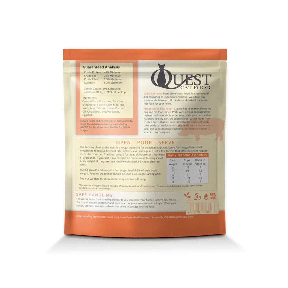 Quest Pork Diet Freeze Dried Cat Food