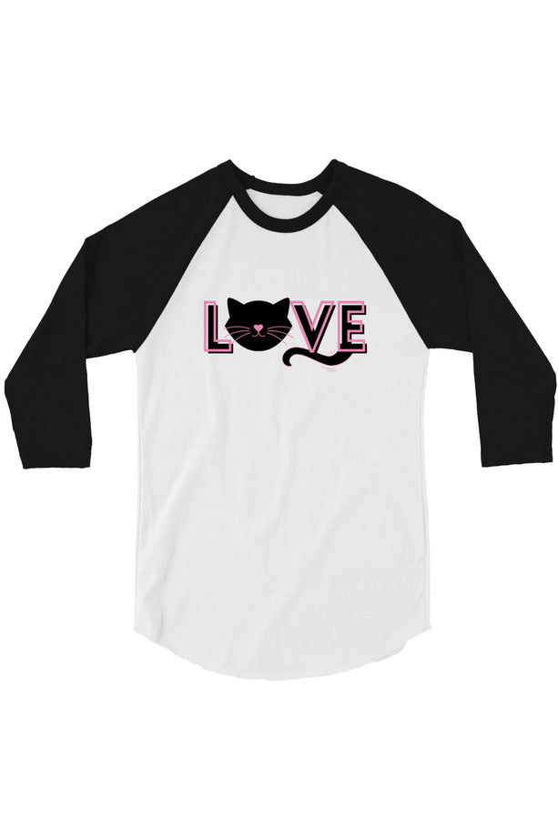 "Love" - 3/4 sleeve raglan shirt