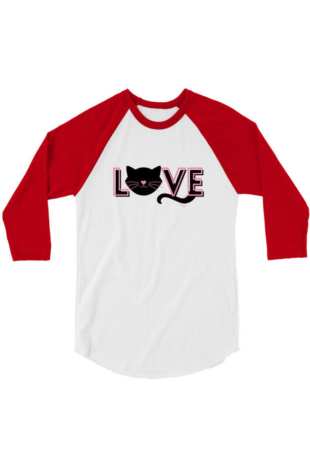 "Love" - 3/4 sleeve raglan shirt