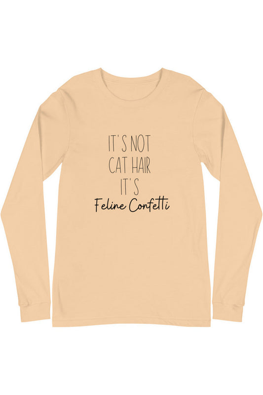 "Feline Confetti" - Unisex Long Sleeve Tee