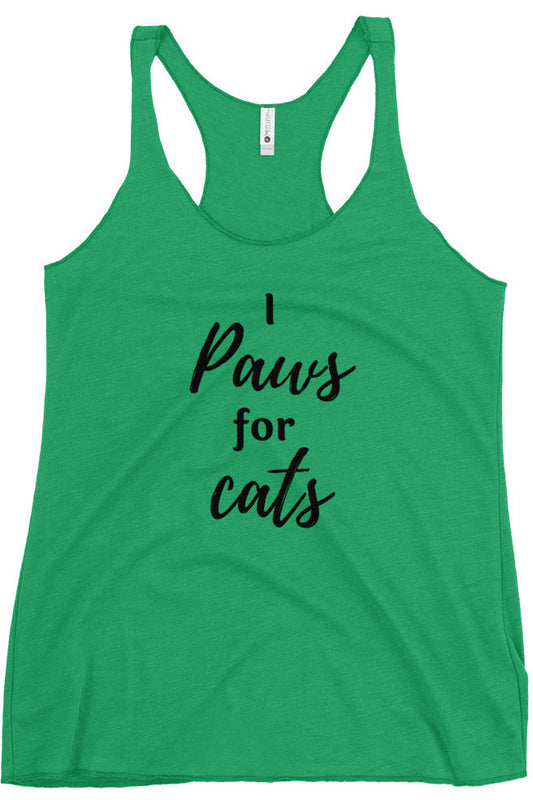 "Paws For Cats" - Women's Racerback Tank
