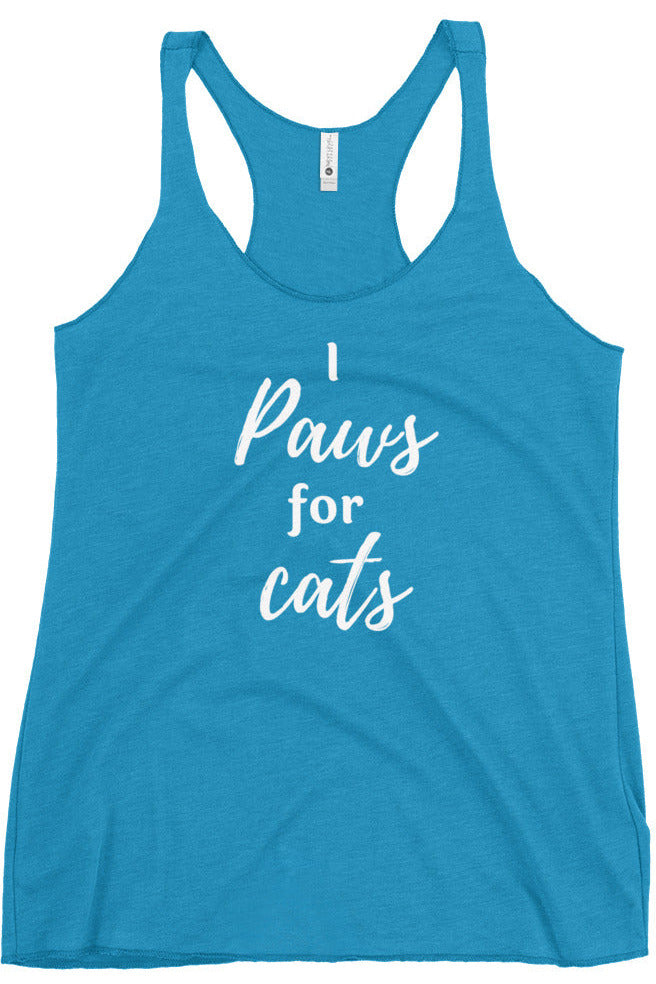 "Paws For Cats" - Women's Racerback Tank